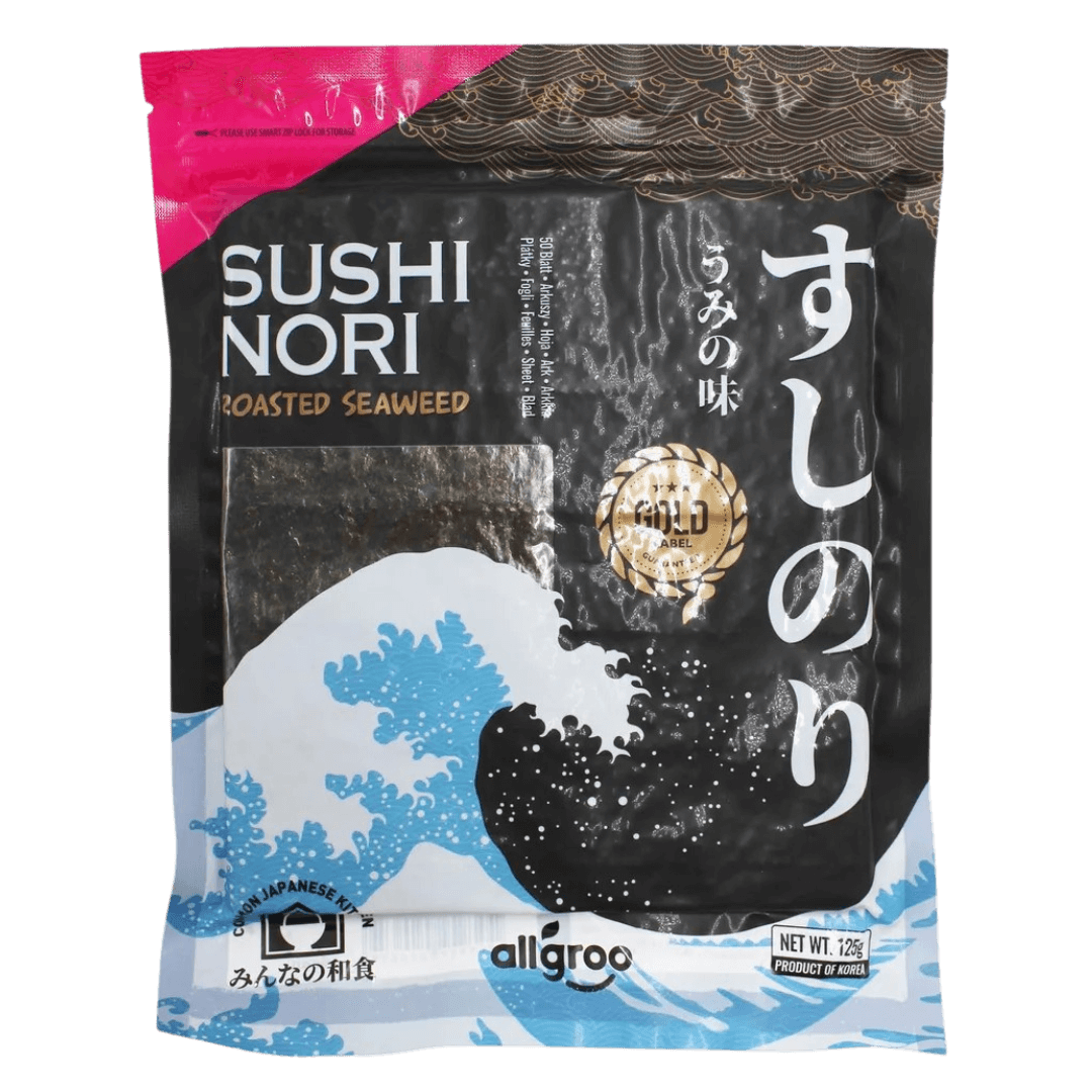 allgroo Sushi Nori Seetang geröstet GOLD 125 g