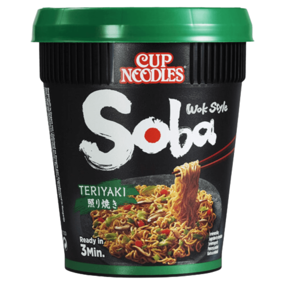 Nissin Soba Cup Noodles Teriyaki Wok Style 90 g