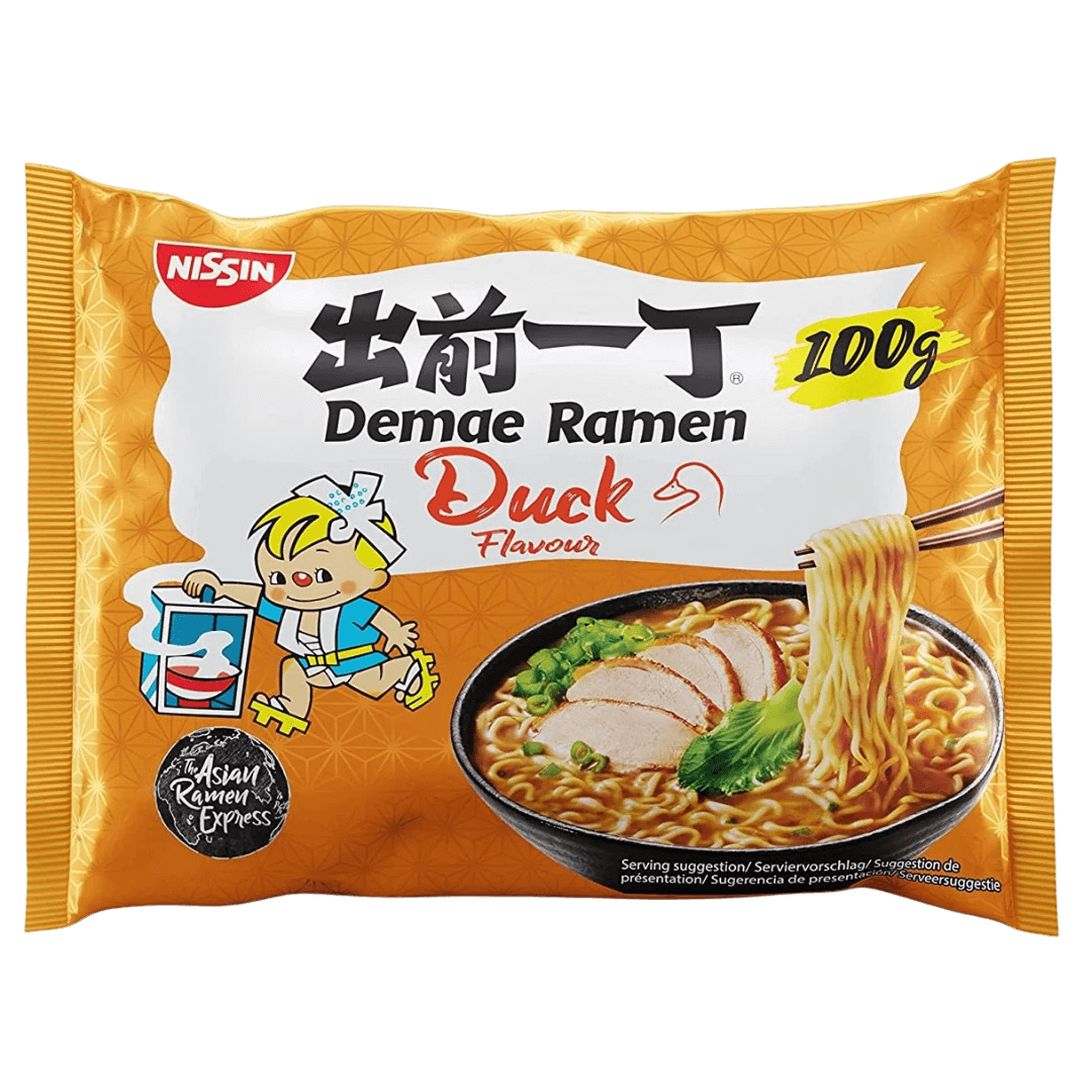 Nissin Instant Nudeln Demae Ramen Duck (Ente) 100 g