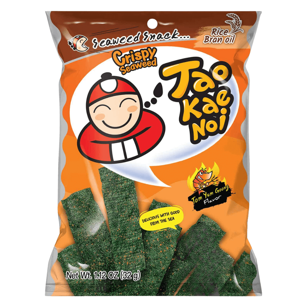 Tao Kae Noi Algensnack Crispy Tom Yum 32 g.