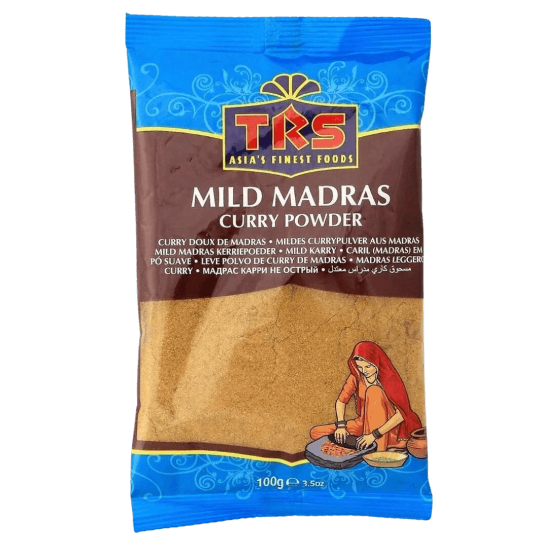 TRS Mild Madras Curry Pulver, 100 g